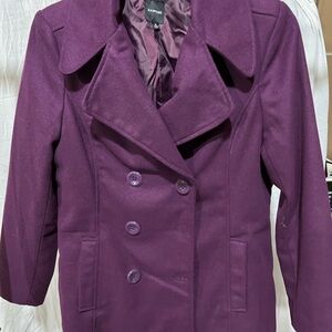 Rampage Deep Purple Women's Pea Coat